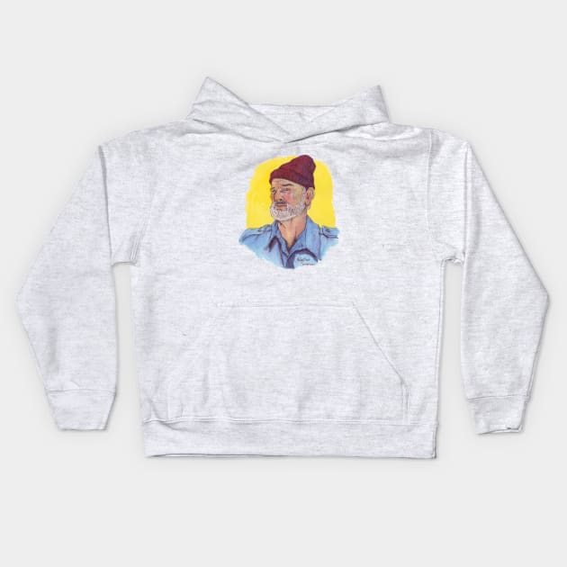 The Life Aquatic in COLOR Kids Hoodie by BigDogsStudio